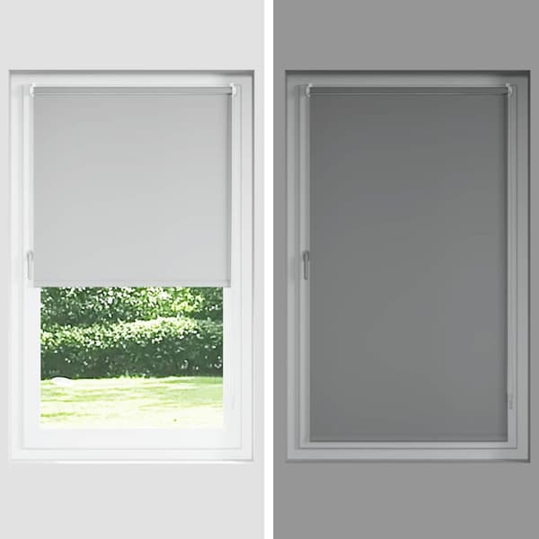 vidaXL rullegardin mørklægning 60x210 cm stofbredde 55,7 cm polyester