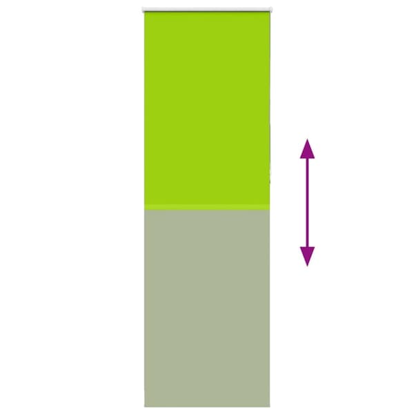 vidaXL Rullgardin mörkläggning blad grön 65x210 cm tyg bredd 60,7 cm