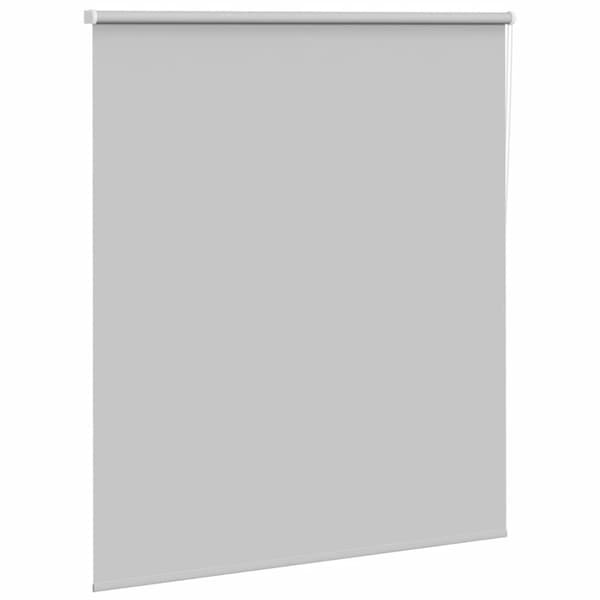 vidaXL Rullaverho Blackout vaalean harmaa 130x130 cm Kankaan leveys