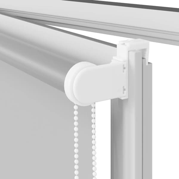 vidaXL Rullaverho Blackout vaalean harmaa 130x130 cm Kankaan leveys