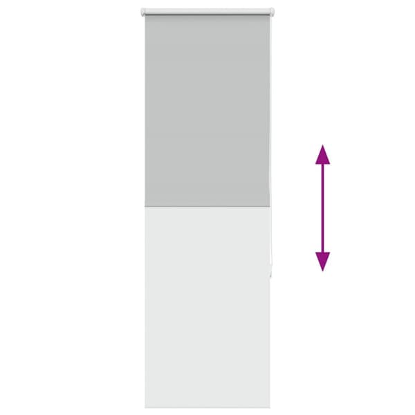vidaXL Rullgardin mörkläggning ljusgrå 40x150 cm tyg bredd 35,7 cm