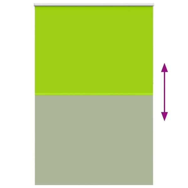 vidaXL Rullgardin mörkläggning blad grön 150x210 cm tyg bredd 146,6 cm