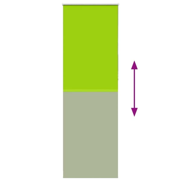 vidaXL rullegardin mørklægning 65x230 cm stofbredde 60,7 cm polyester