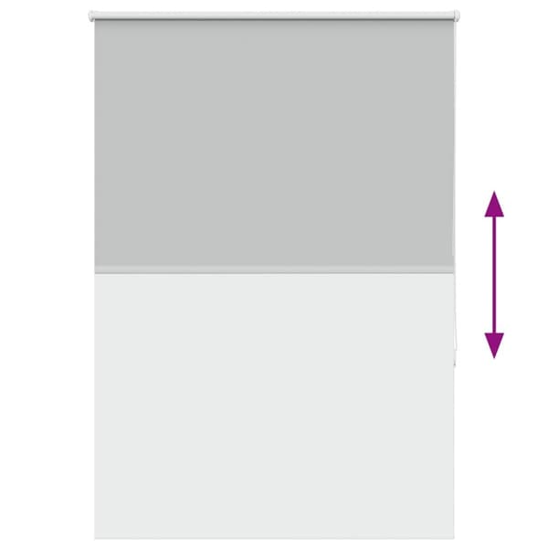 vidaXL rullegardin mørklægning 90x150 cm stofbredde 85,7 cm polyester