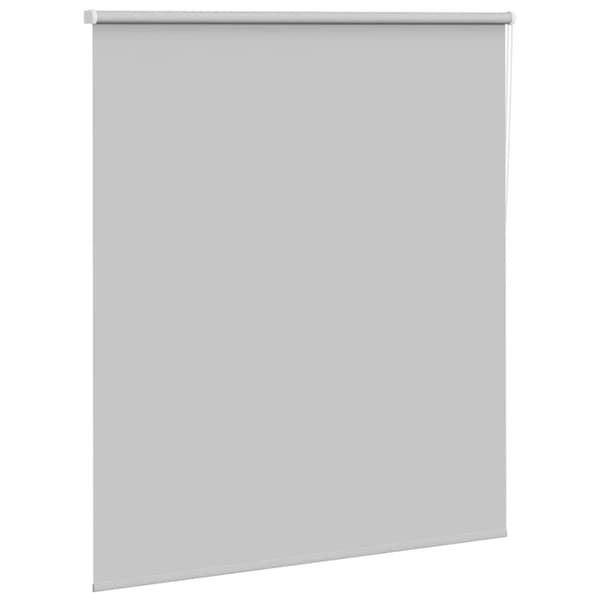 vidaXL Rullaverho Blackout vaalean harmaa 125x175 cm Kankaan leveys