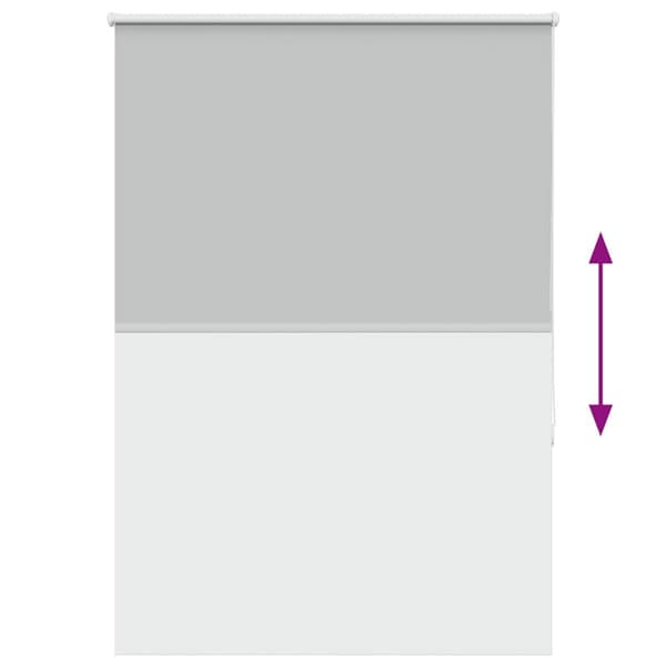 vidaXL Rullgardin mörkläggning ljusgrå 115x150 cm tyg bredd 110,7 cm