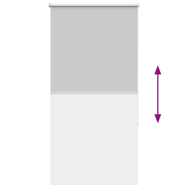 vidaXL Rullegardin lystette 80x150 cm stoff bredde 75,7 cm polyester