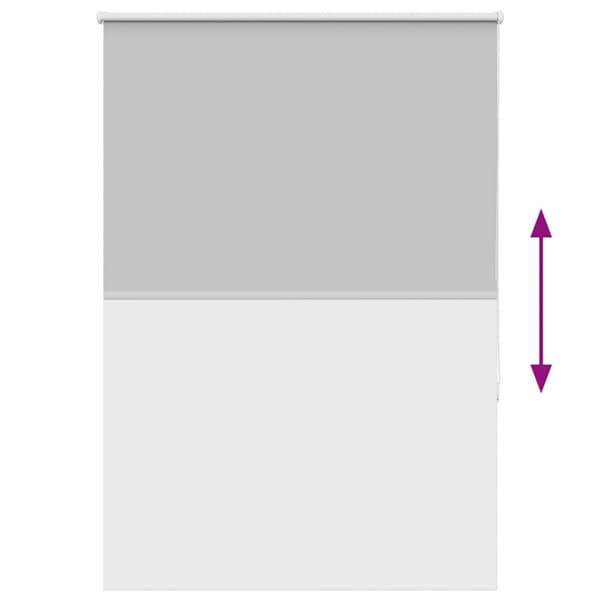 vidaXL Rullegardin lystette 90x150 cm stoff bredde 85,7 cm polyester