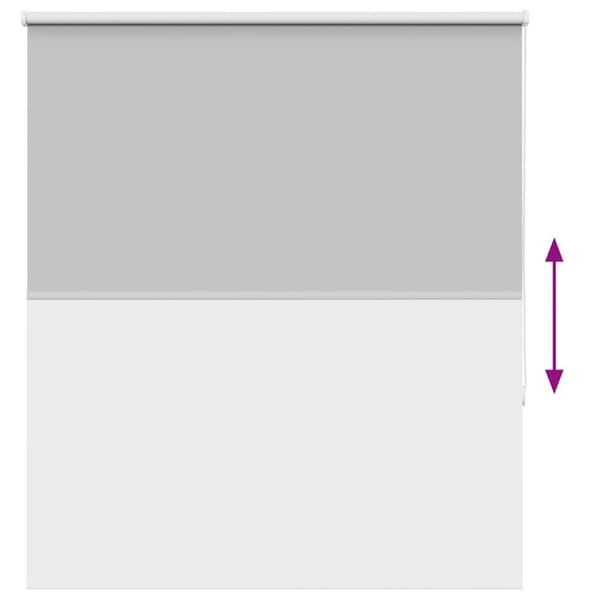 vidaXL Rullgardin mörkläggning ljusgrå 125x175 cm tyg bredd 121,6 cm