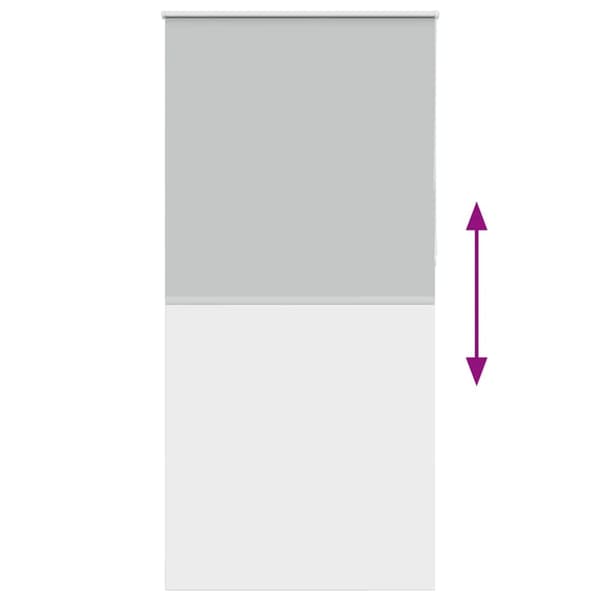 vidaXL Rullegardin lystette 90x230 cm stoff bredde 85,7 cm polyester