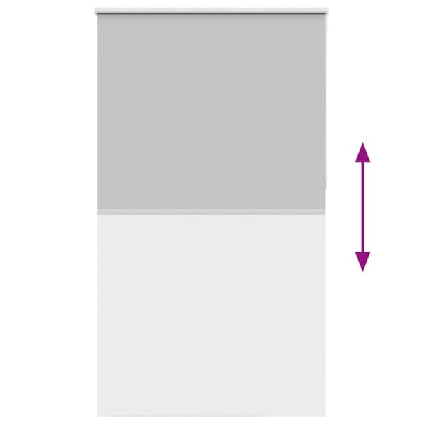 vidaXL Rullgardin mörkläggning ljusgrå 140x230 cm tyg bredd 136,6 cm