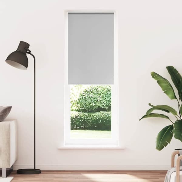 vidaXL Rullaverho Blackout vaalean harmaa 85x210 cm Kankaan leveys