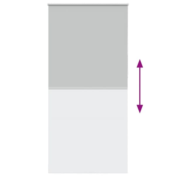vidaXL Rullegardin lystette 100x230 cm stoff bredde 95,7 cm polyester