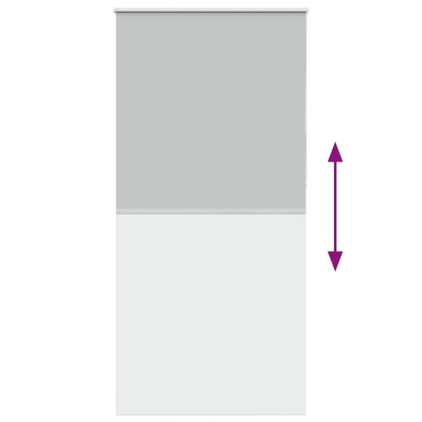 vidaXL rullegardin mørklægning 90x210 cm stofbredde 85,7 cm polyester