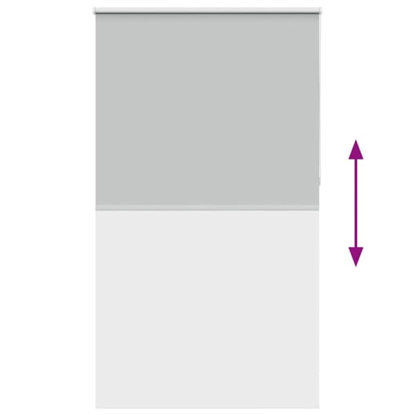 vidaXL Rullgardin mörkläggning ljusgrå 135x230 cm tyg bredd 131,6 cm