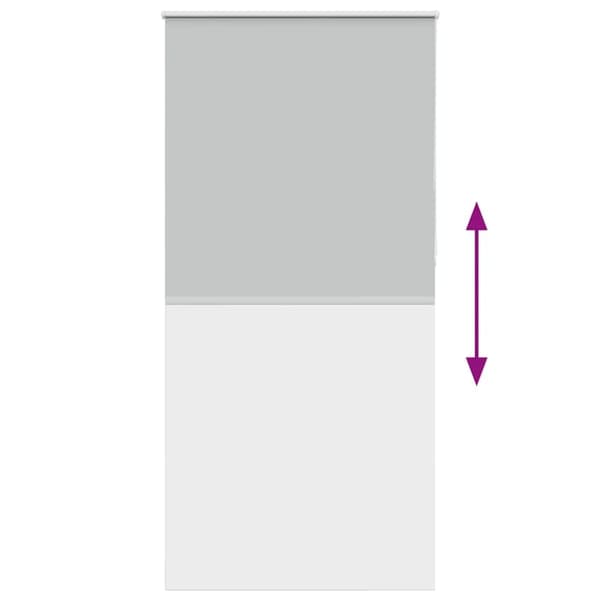vidaXL rullegardin mørklægning 100x210 cm stofbredde 95,7 cm polyester