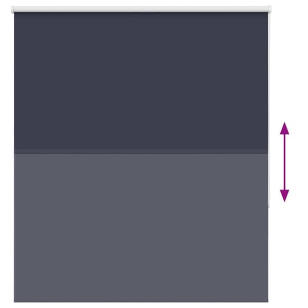vidaXL Rullgardin mörkläggning marin 130x150 cm tyg bredd 126,6 cm