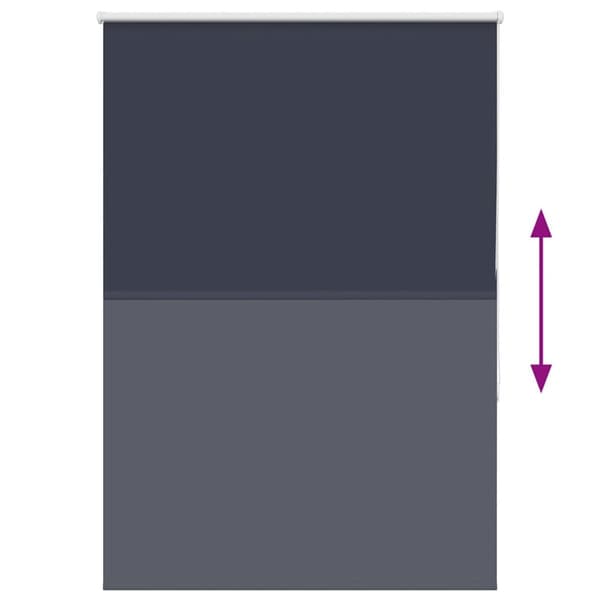 vidaXL Rullegardin lystette 100x130 cm stoff bredde 95,7 cm polyester