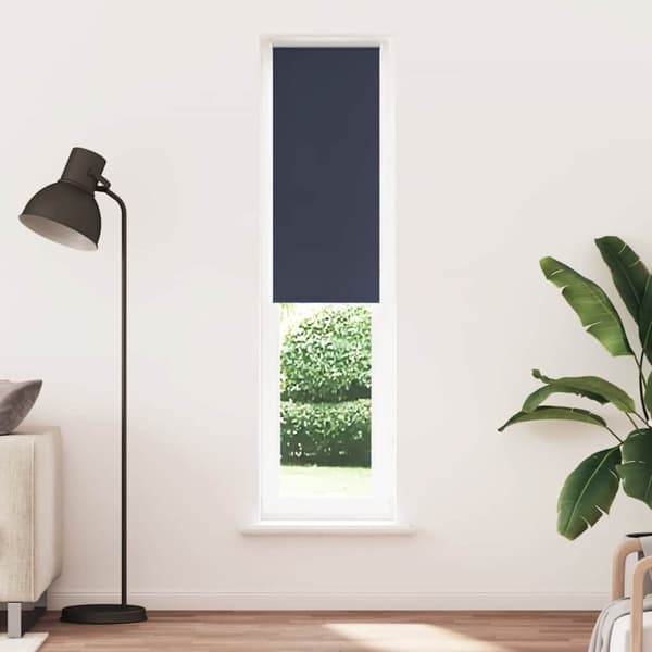 vidaXL Rullgardin mörkläggning marin 50x230 cm tyg bredd 45,7 cm