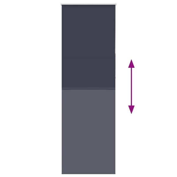vidaXL Rullgardin mörkläggning marin 80x230 cm tyg bredd 75,7 cm