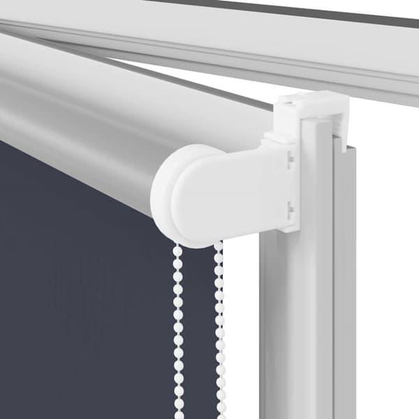 vidaXL Rullgardin mörkläggning marin 145x210 cm tyg bredd 141,6 cm