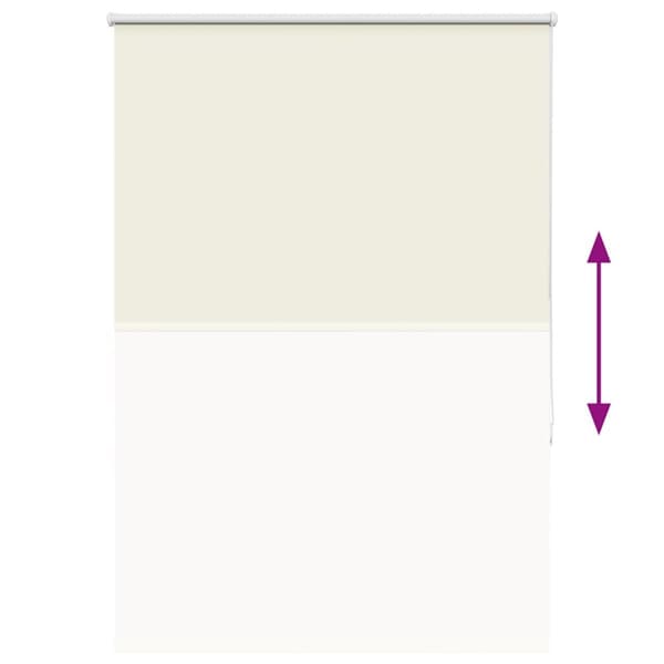 vidaXL Rullegardin lystette 100x130 cm stoff bredde 95,7 cm polyester