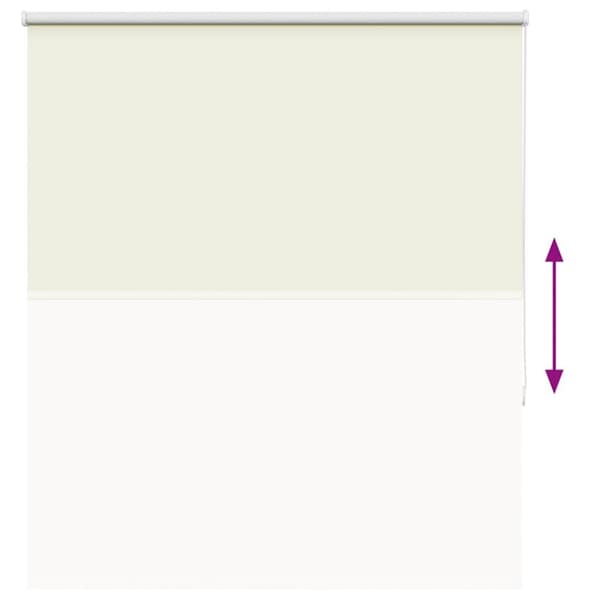 vidaXL Rullegardin lystette 130x150 cm stoff bredde 126,6 cm polyester