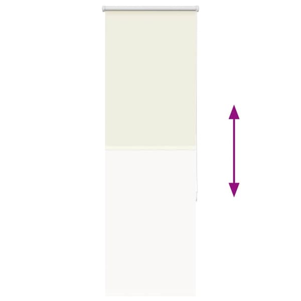 vidaXL Rullgardin mörkläggning naturvit 60x175 cm tygbredd 55,7 cm