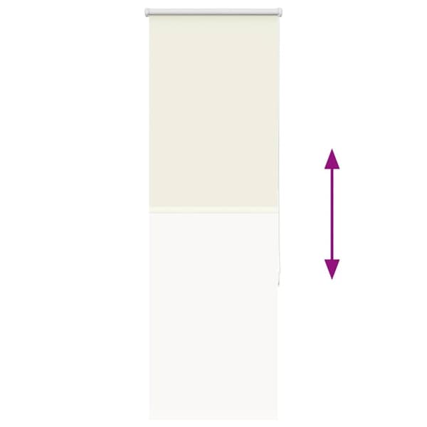 vidaXL Rullegardin lystette 55x130 cm stoff bredde 50,7 cm polyester