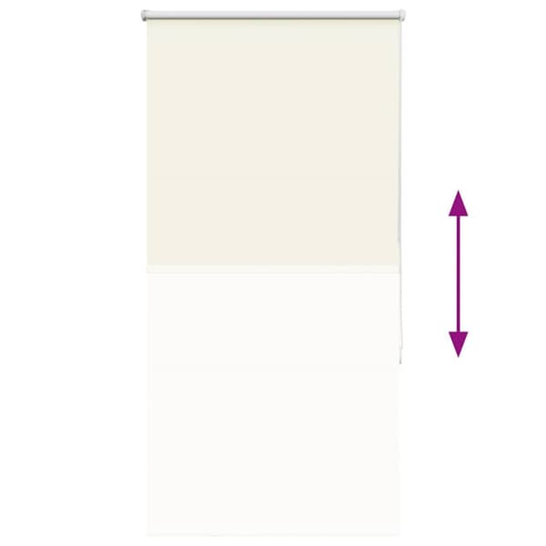 vidaXL Rullgardin mörkläggning naturvit 85x175 cm tygbredd 80,7 cm