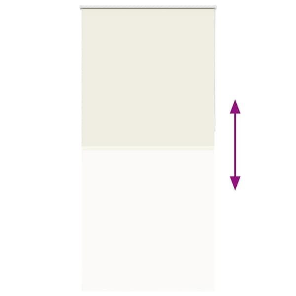 vidaXL Rullegardin lystette 90x210 cm stoff bredde 85,7 cm polyester