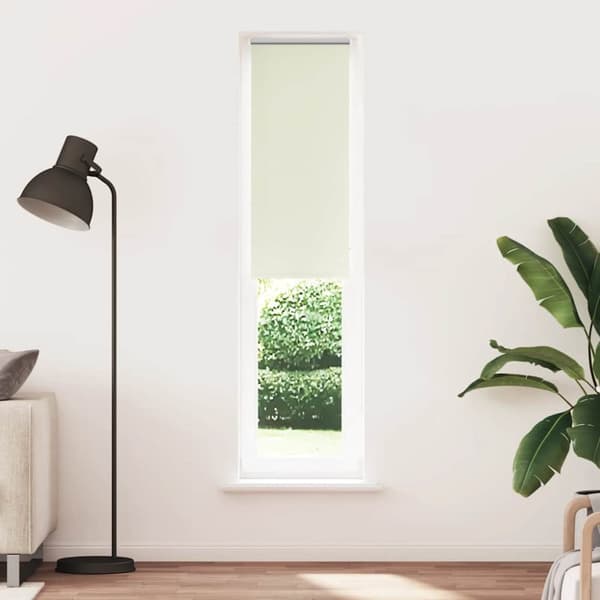 vidaXL Rullgardin mörkläggning naturvit 60x210 cm tygbredd 55,7 cm