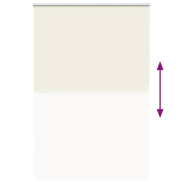 vidaXL Rullegardin lystette 165x210 cm stoff bredde 161,6 cm polyester