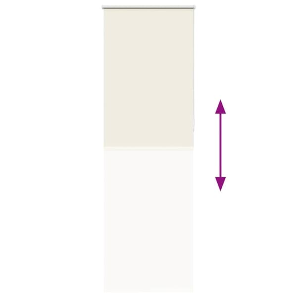 vidaXL Rullgardin mörkläggning naturvit 70x210 cm tyg bredd 65,7 cm