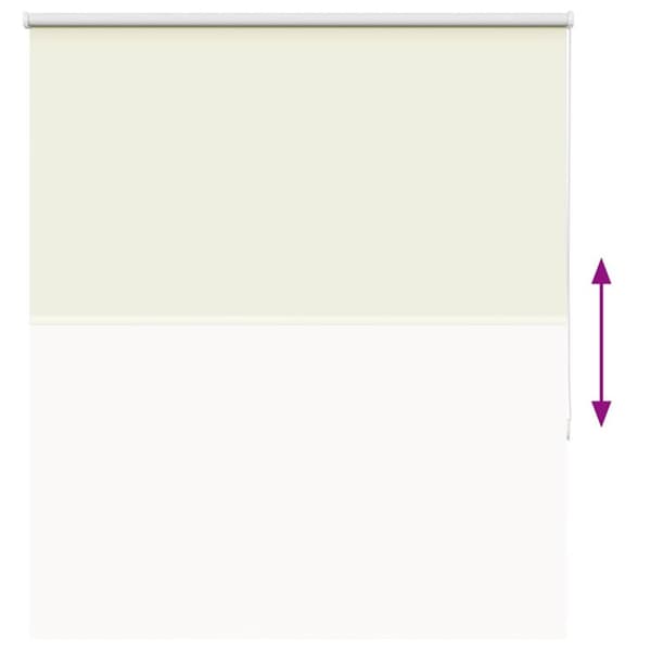 vidaXL Rullgardin mörkläggning naturvit 140x175 cm tygbredd 136,6 cm