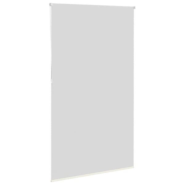 vidaXL Rullgardin mörkläggning naturvit 130x210 cm tygbredd 126,6 cm