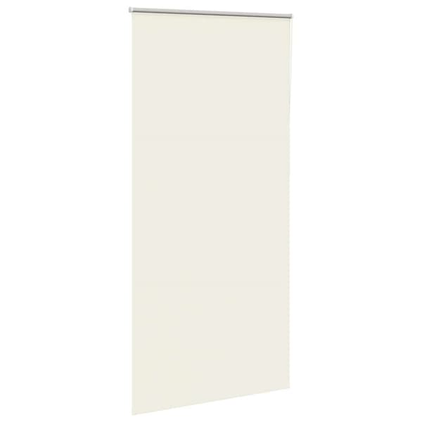 vidaXL Rullgardin mörkläggning naturvit 110x210 cm tygbredd 105,7 cm