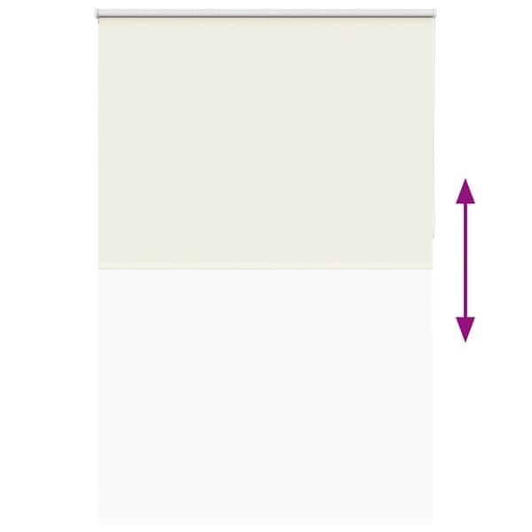 vidaXL Rullegardin lystette 160x230 cm stoff bredde 156,6 cm polyester