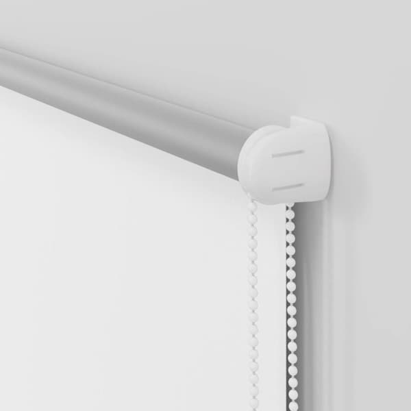 vidaXL Rullgardin mörkläggning vit 50x130 cm tyg bredd 45,7 cm