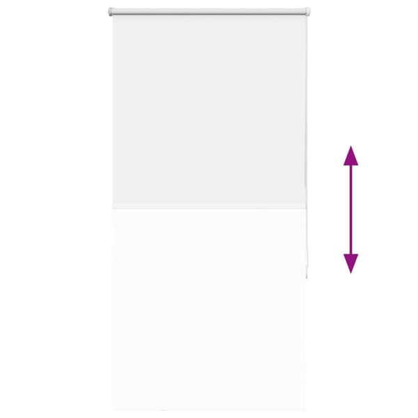 vidaXL Rullgardin mörkläggning vit 80x130 cm tyg bredd 75,7 cm