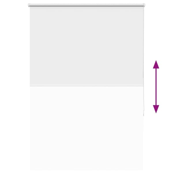 vidaXL Rullaverho Blackout valkoinen 115x130 cm Kankaan leveys 110,7cm