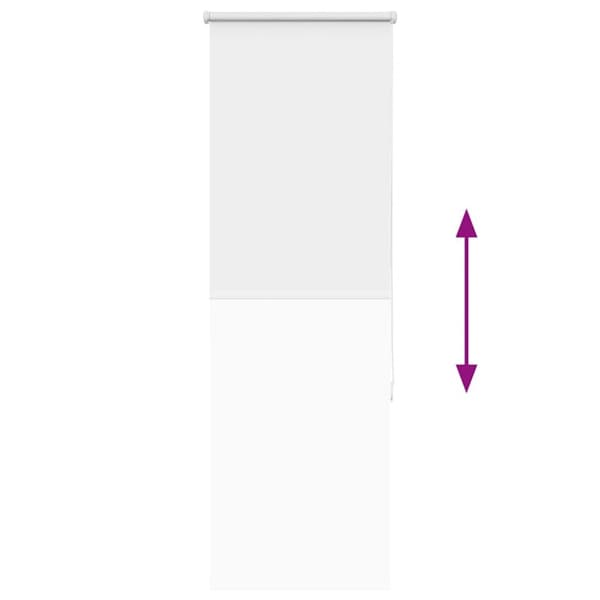 vidaXL Rullgardin mörkläggningsvit 60x175 cm tyg bredd 55,7 cm