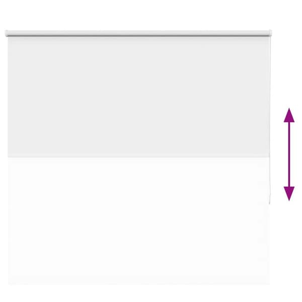 vidaXL Rullgardin mörkläggning vit 145x130 cm tyg bredd 141,6 cm