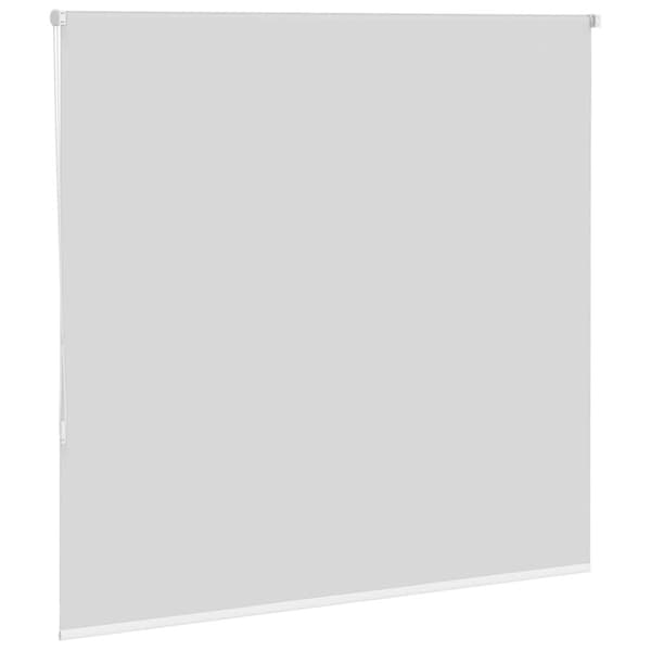 vidaXL Rullgardin mörkläggning vit 150x130 cm tyg bredd 146,6 cm