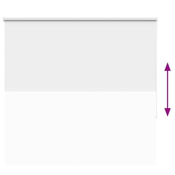 vidaXL Rullgardin mörkläggning vit 150x130 cm tyg bredd 146,6 cm