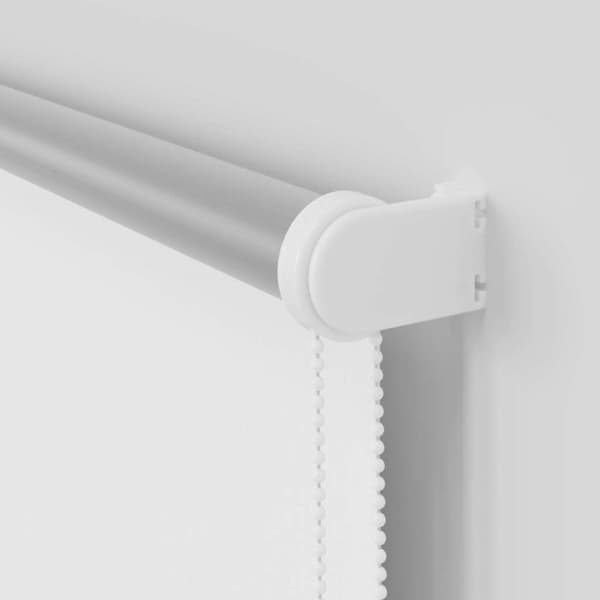 vidaXL Rullgardin mörkläggning vit 150x130 cm tyg bredd 146,6 cm