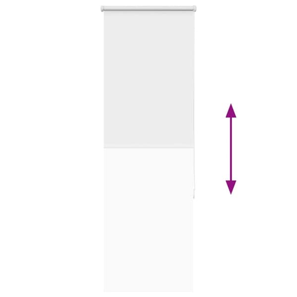vidaXL Rullgardin mörkläggningsgardin vit 50x175 cm tyg bredd 45,7 cm