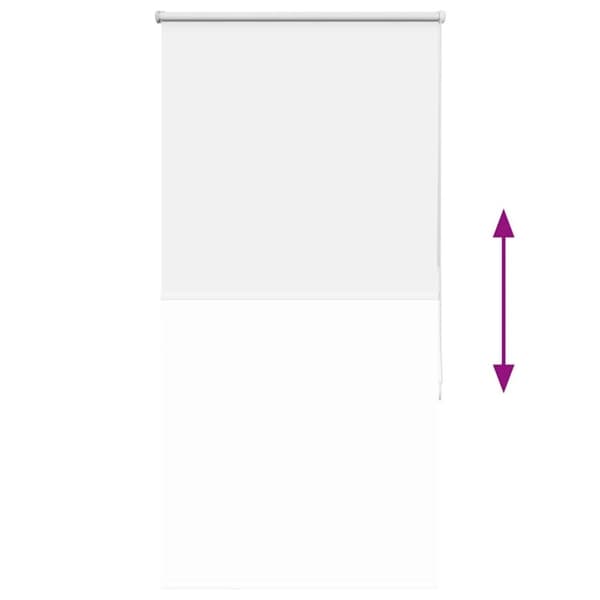 vidaXL Rullgardin mörkläggningsgardin vit 80x175 cm tyg bredd 75,7 cm