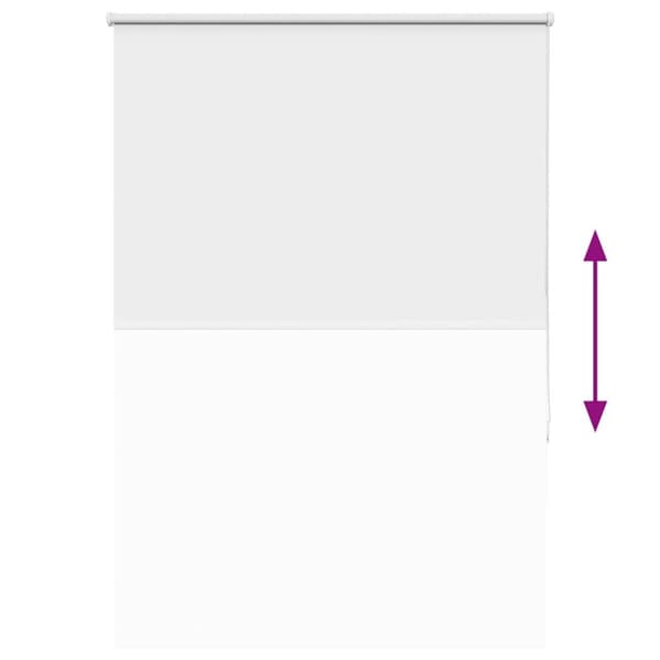vidaXL Rullgardin mörkläggningsvit 90x150 cm tyg bredd 85,7 cm