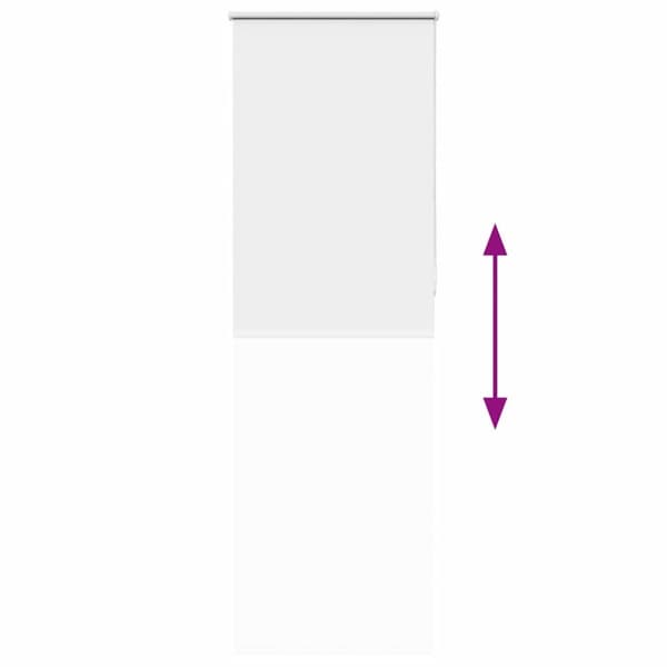 vidaXL Rullgardin mörkläggningsgardin vit 85x210 cm tyg bredd 80,7 cm